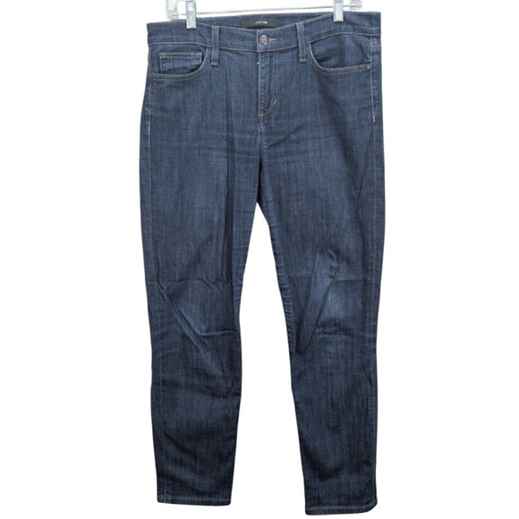 Joe's Women's Jeans Straight Ankle Narrow Denim Blue Dark Wash Mid Rise‎ Size 31 - Picture 1 of 12